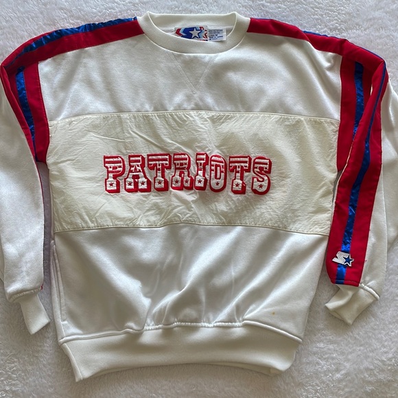 VINTAGE STARTER Patriots Sweatshirt Size Medium - Picture 1 of 6
